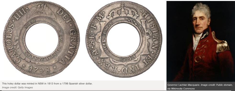 Holey dollar and dump